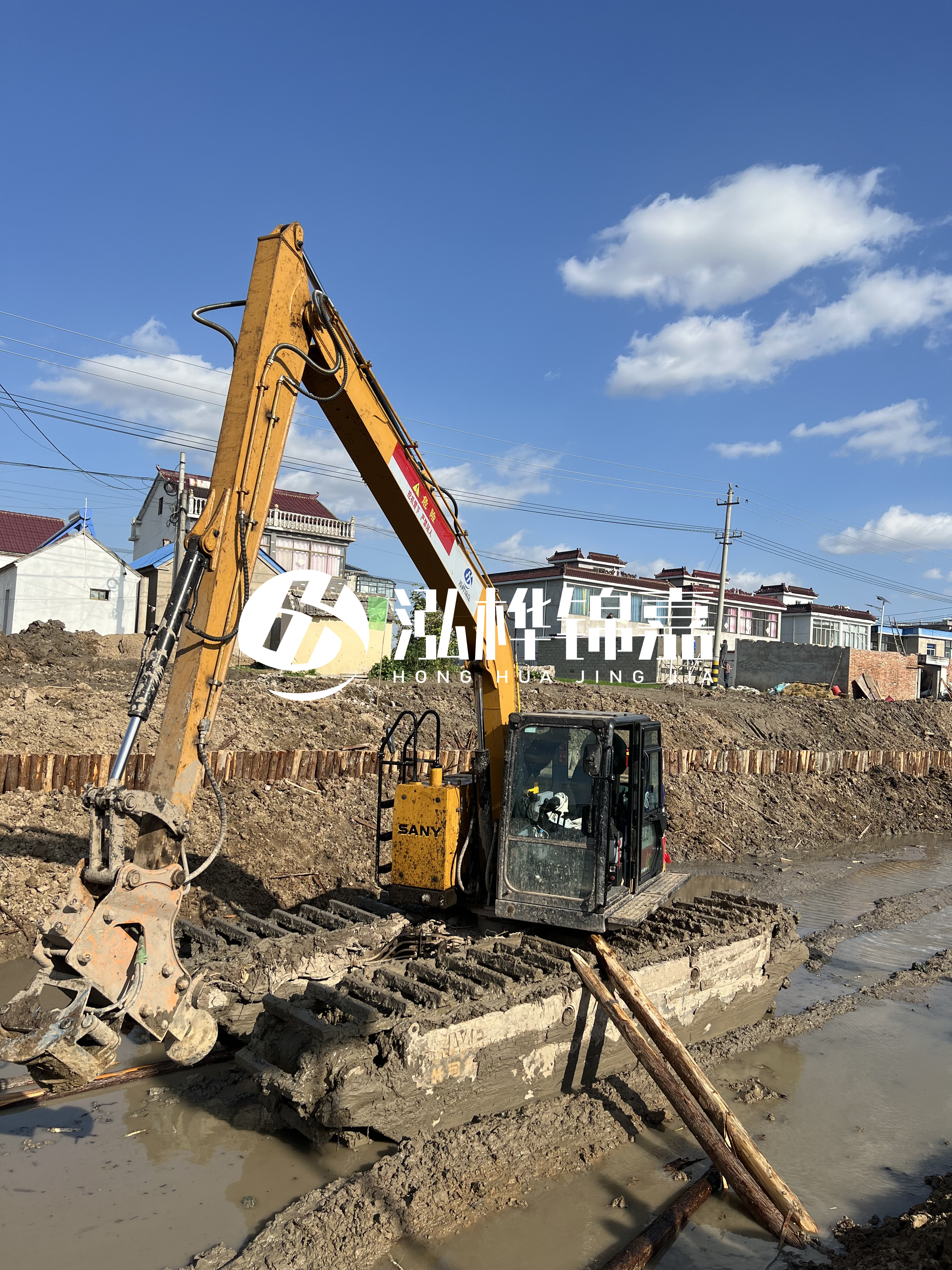 汕頭松木樁源頭廠家-河道護坡打樁對河岸保護有何作用？